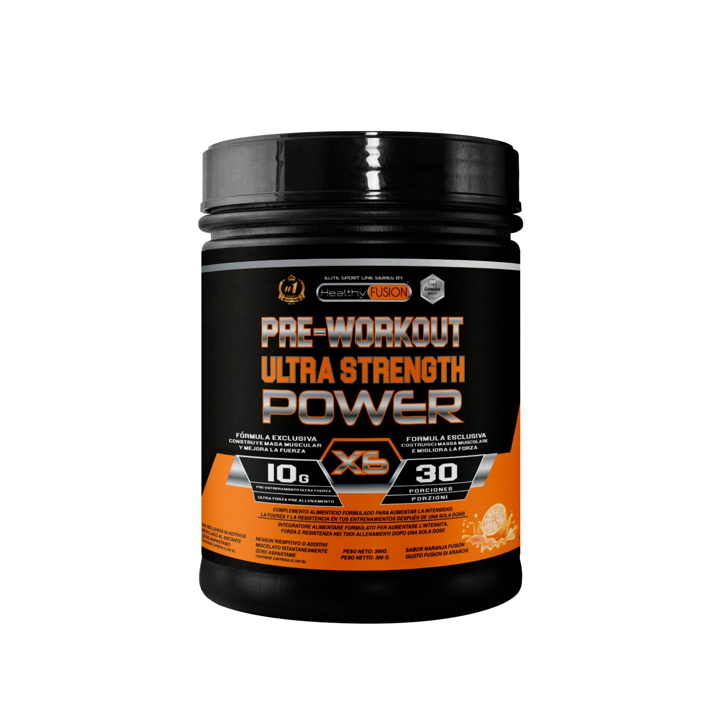 Healthy Fusion Pre Workout Potente, Bodybuilding, Pre Allenamento (L4N)