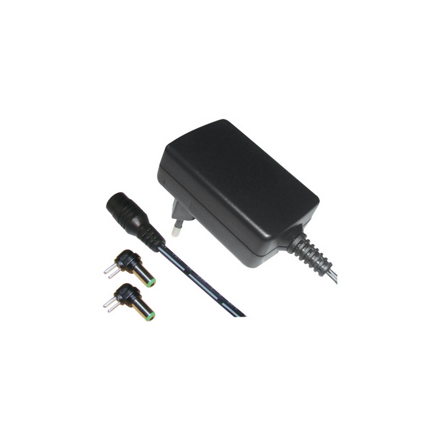 Alimentatore 24V 1Ah con 2 spinotti - protetto da cortocircuito e sovraccarico