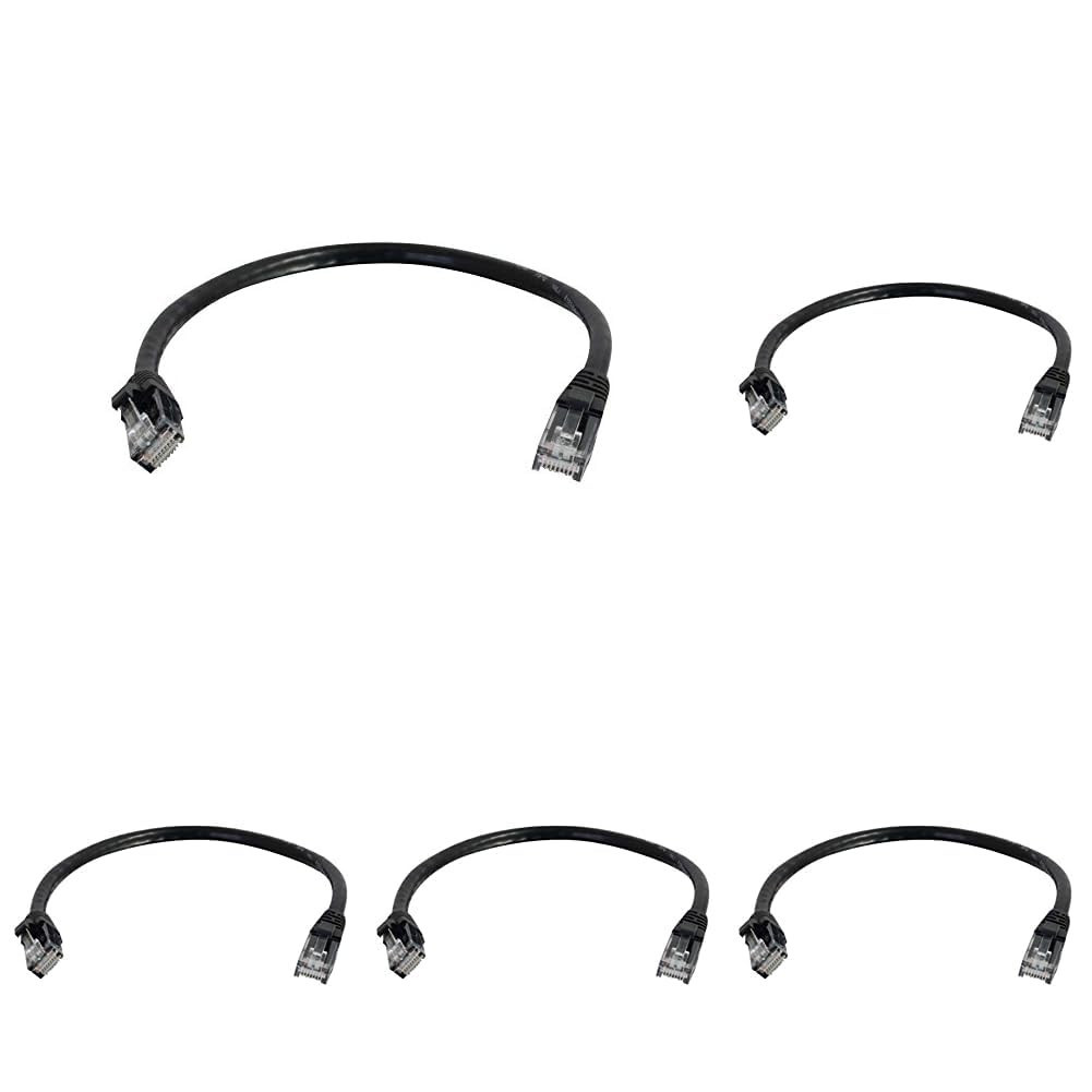 C2G 83408 2M BLACK CAT6 Ethernet Gigabit Lan Network Cable (RJ45) Patch cable, U