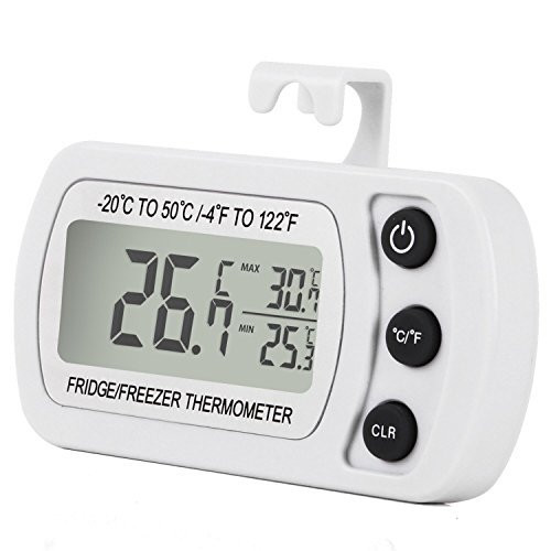 Unigear Termometro Digitale per Frigorifero LCD Display Termometri (r9V)