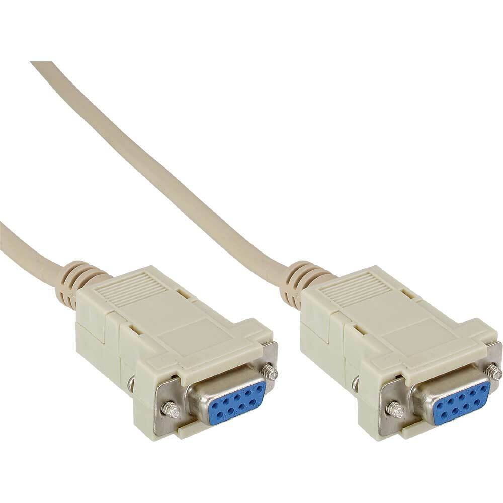 INL InLine® Cavo Nullmodem, Sub-D 9/9pin femmina, ispezionabile, Pin 1+6-4, 2-3