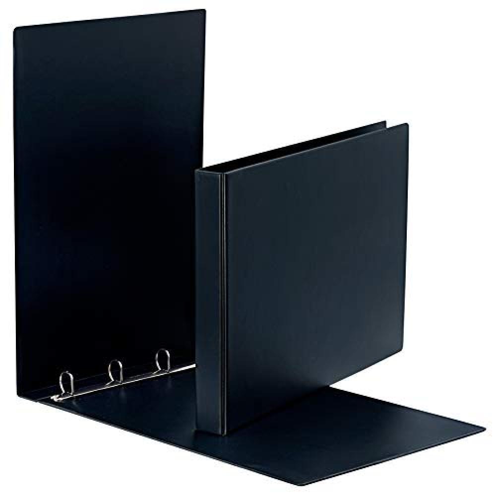 Esselte Standard 4-Ring Binders raccoglitore ad anelli Nero - NUOVO