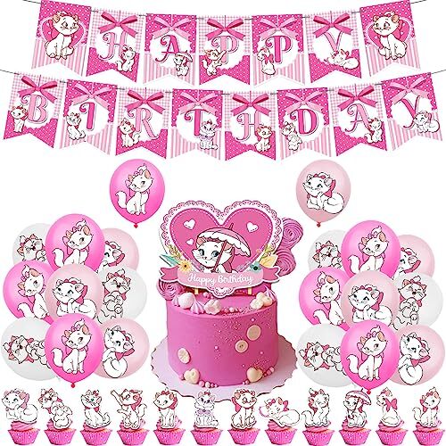 Decorazioni Compleanno Marie Aristocats Deco Compleanno Marie Aristocats (L0w)