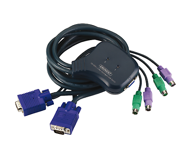 EMINENT EM1033 SWITCH PER KEYBOARD-VIDEO-MOUSE (KVM) NERO