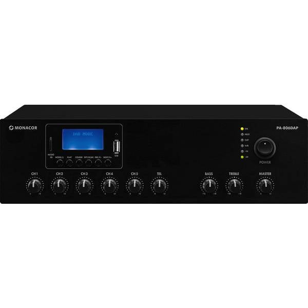 Monacor PA-806DAP   Amplificatore PA 60 W 1 canale 1 zona