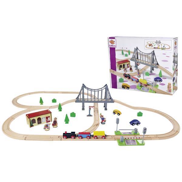 Eichhorn 100006204  Treno , kit ferroviario con ponte 55-tlg.