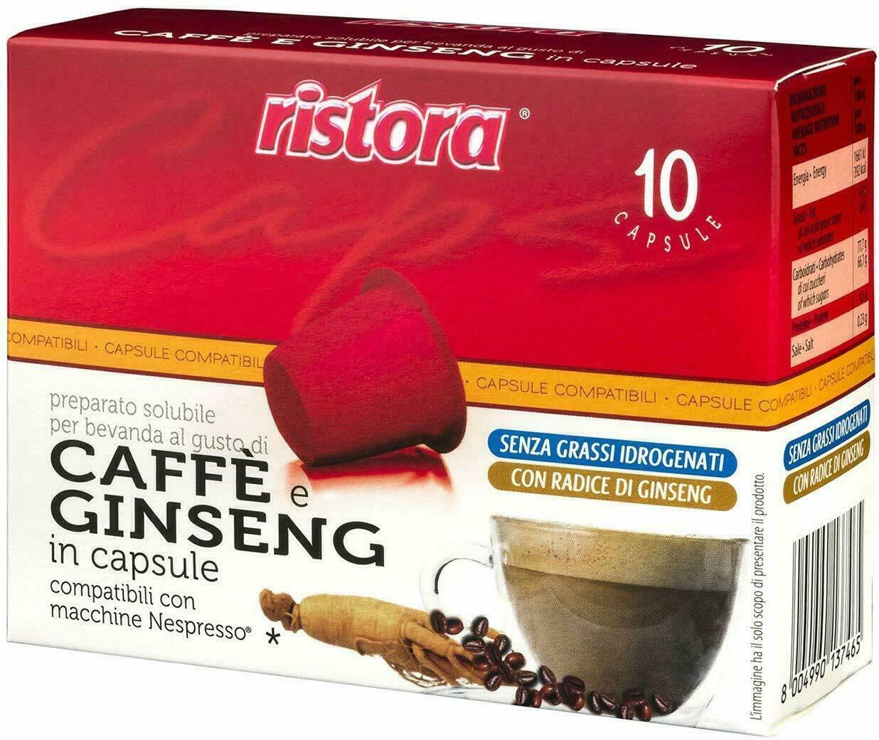 Ristora Compatibili Nespresso Ginseng - conf. 30 Capsule