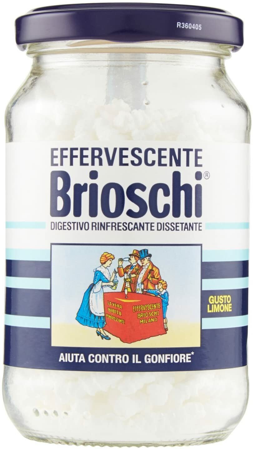 Brioschi Effervencente, Digestivo Rinfrescante Dissetante al Gusto Limone, 100 g