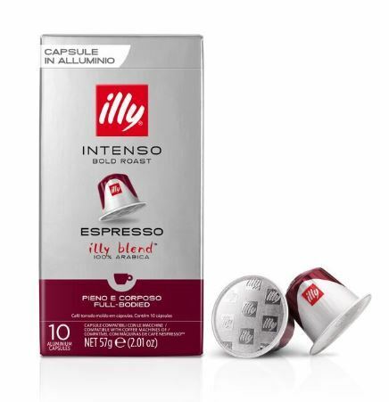 200 capsule caffè espresso ILLY INTENSO bold roast compatib. macchine Nespresso