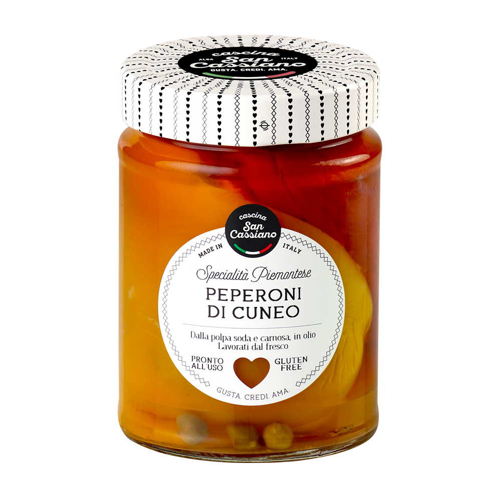 Peperoni di Cuneo in olio CASCINA SAN CASSIANO 1 Alimentari Cascina San Cassiano