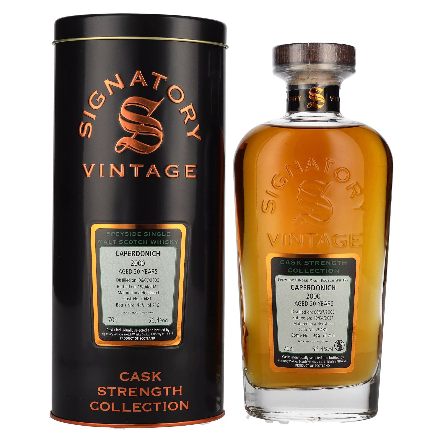 Signatory Vintage CAPERDONICH 20 Years Old Cask Strength 2000
