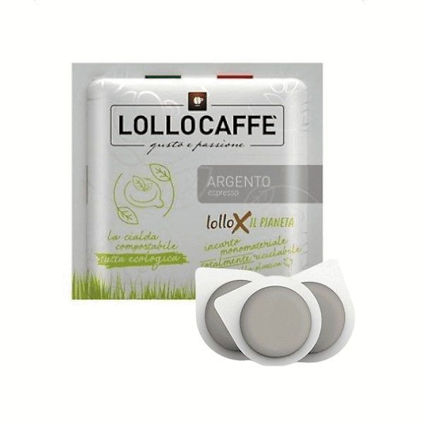 N.150 CIALDE FILTRO CARTA ESE 44 LOLLO CAFFÈ MISCELA ARGENTO
