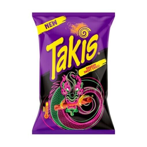 Takis Dragon Sweet Chili – Tortillas arrotolate piccanti (100g)