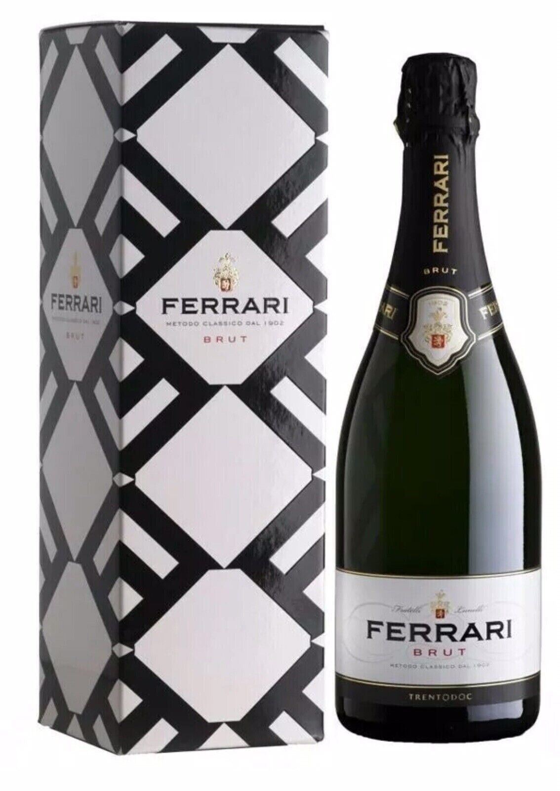 1 bottiglia Ferrari Brut Trento Doc  - sboccatura 2018. Metodo classico 75 cl La