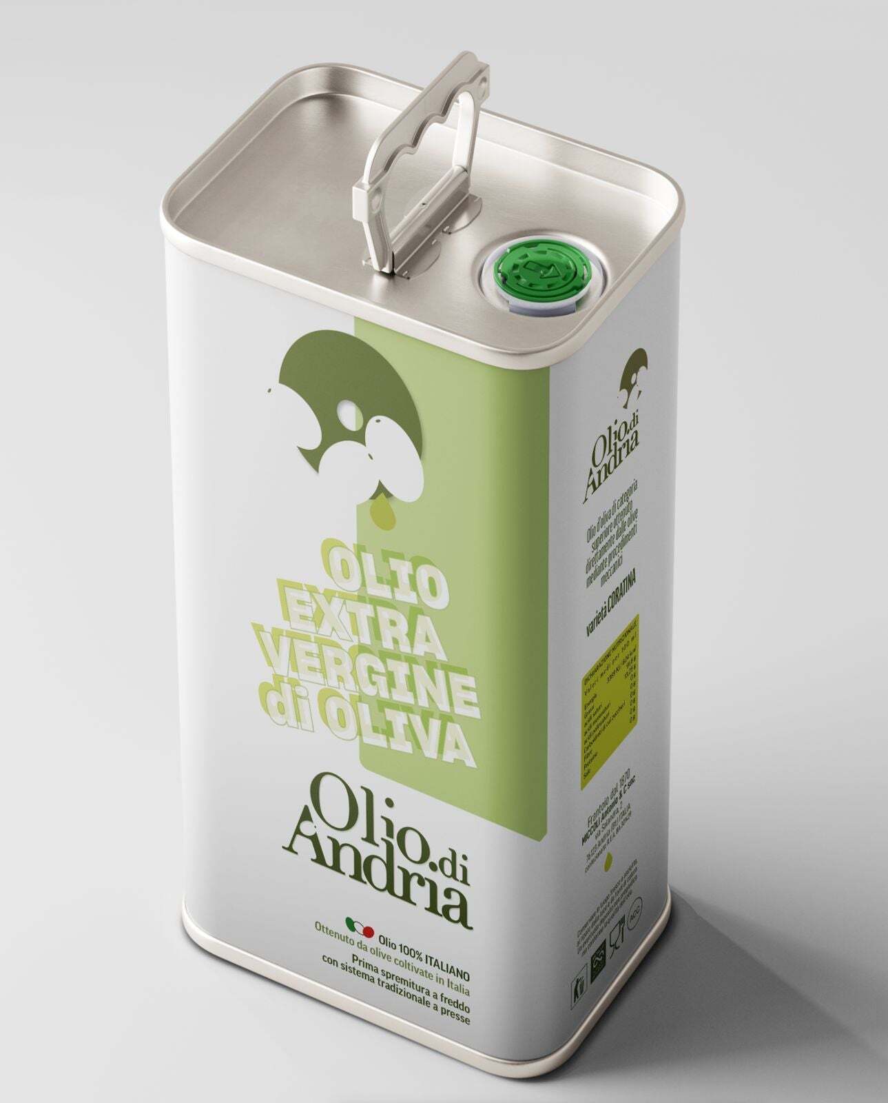 Olio Extravergine di Oliva 100% Coratina Fruttato Intenso 5 Lt