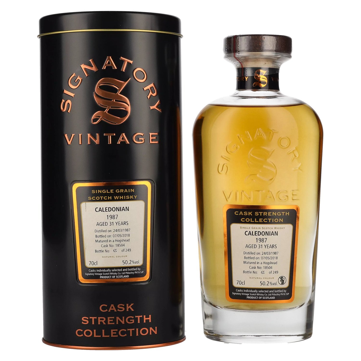 Signatory Vintage CALEDONIAN 31 Years Old Cask Strength 1987