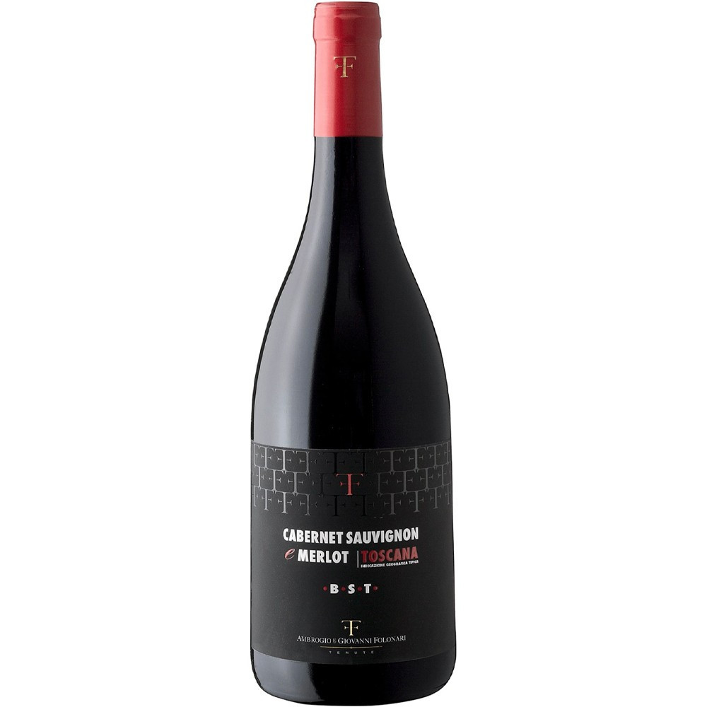TENUTE FOLONARI VINO ROSSO CABERNET SAUVIGNON E MERLOT BST CL.75