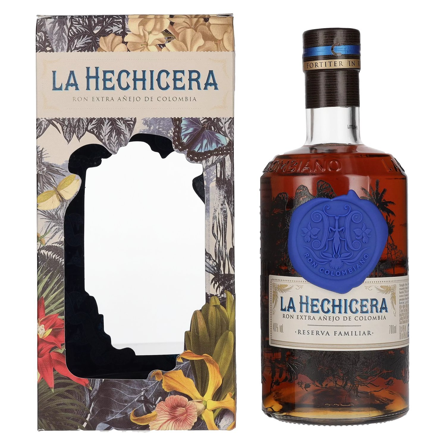 La Hechicera Ron Extra Añejo de Colombia RESERVA FAMILIAR