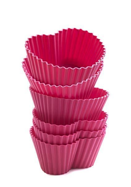 SET 6 PIROTTINI CUORE IN SILICONE