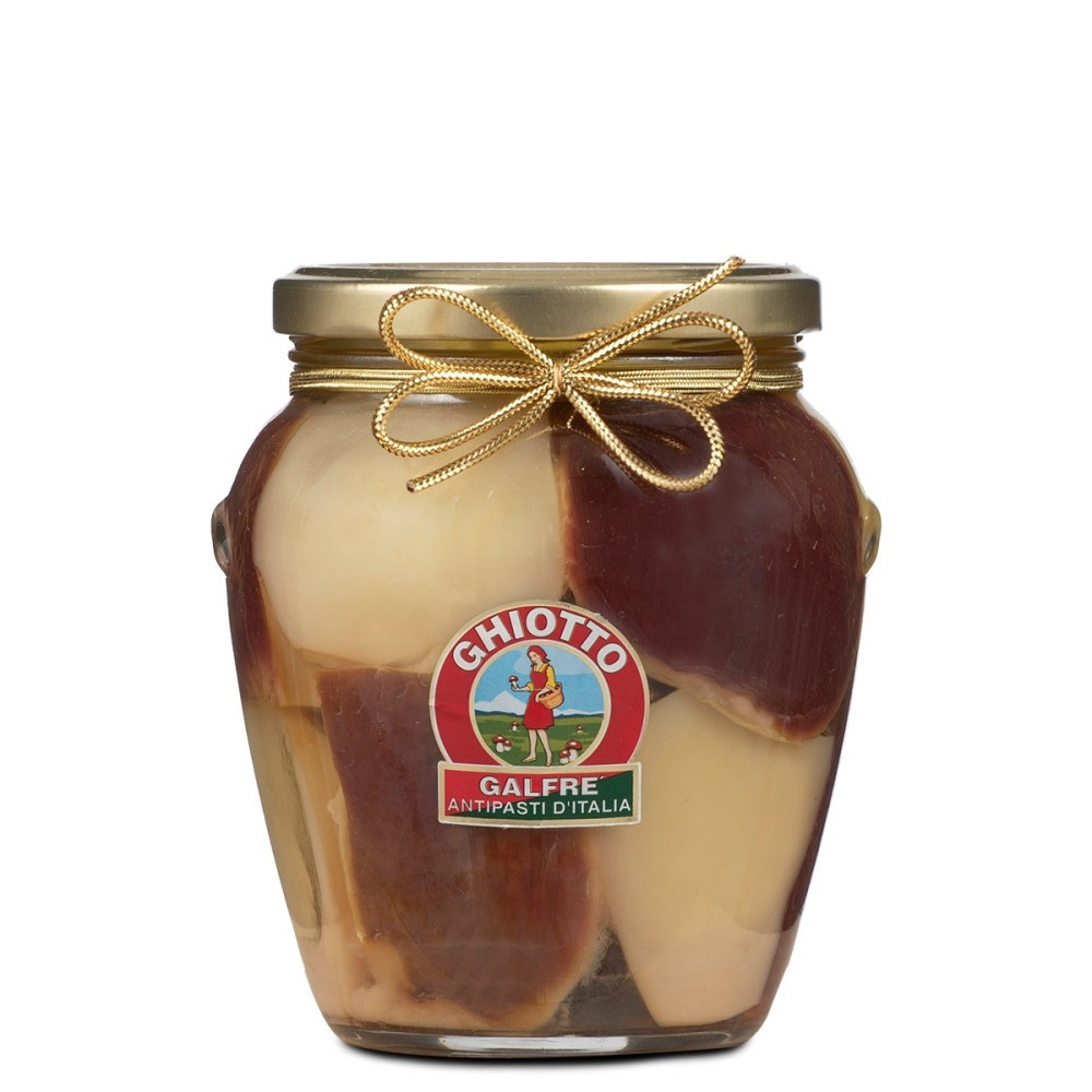 Galfre - Funghi Porcini Tagliati SottOlio di Oliva - Vaso Orcio 530 g