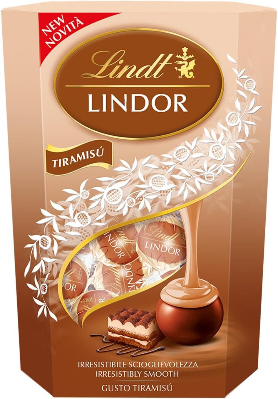 Lindt Cornet Praline Cioccolato Gusto Tiramisù 200g
