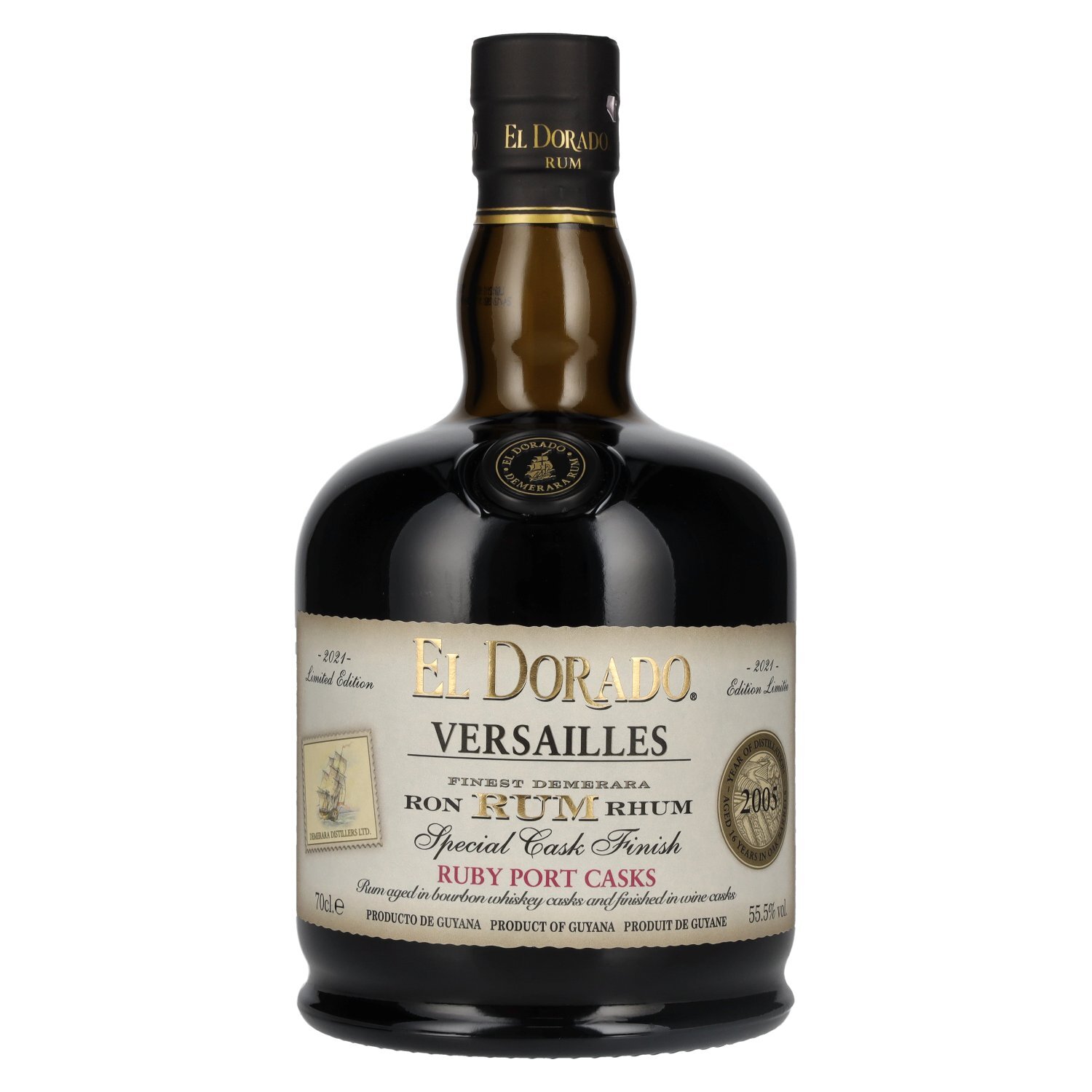 El Dorado Rum VERSAILLES Special Ruby Port Wine Casks 2005