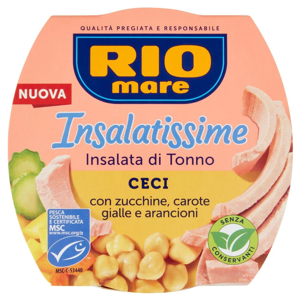 INSALATISSIME RIO MARE CECI INSALATA DI TONNO ZUCCHINE PRONTA DA GUSTARE RIOMARE