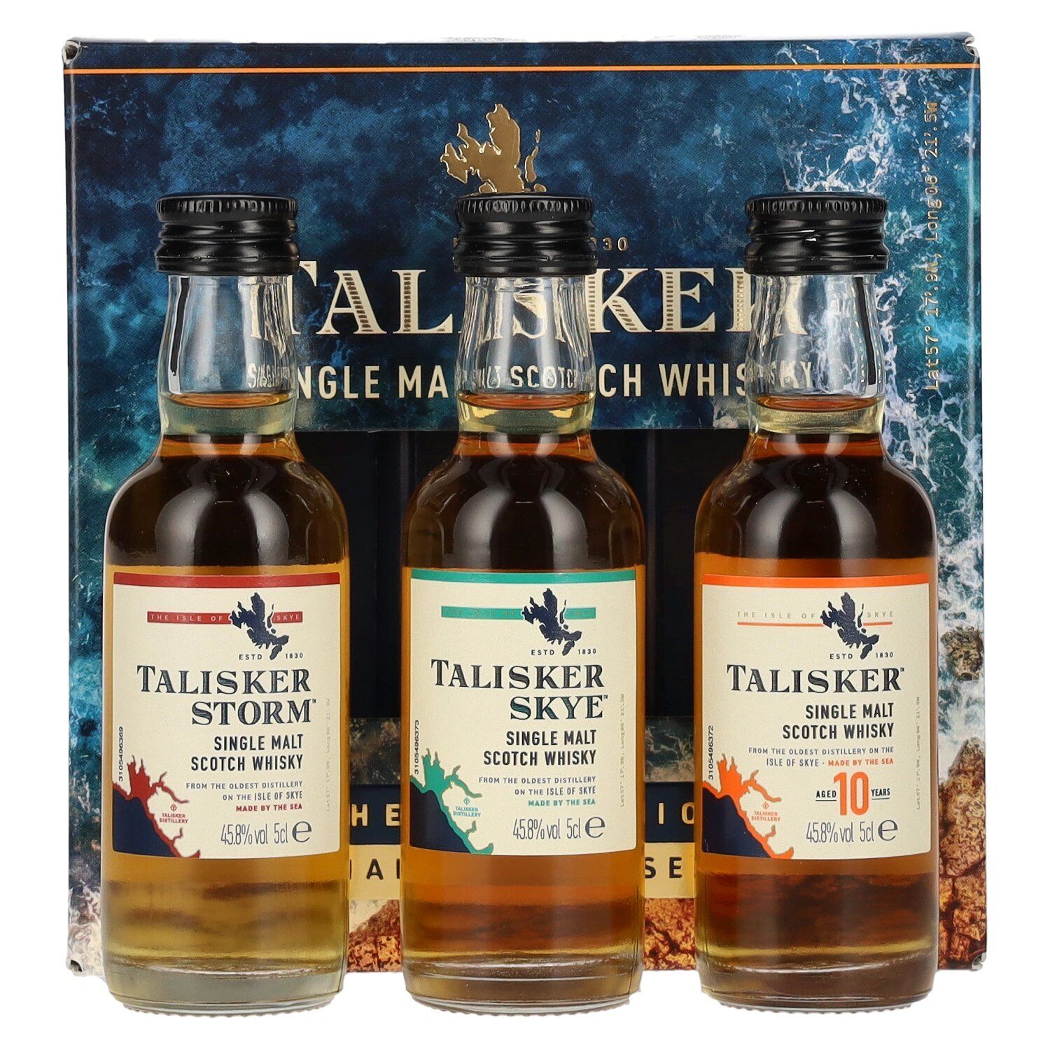 Talisker The Collection Made By The Sea Single Malt Scotch Whisky 3x0,05l