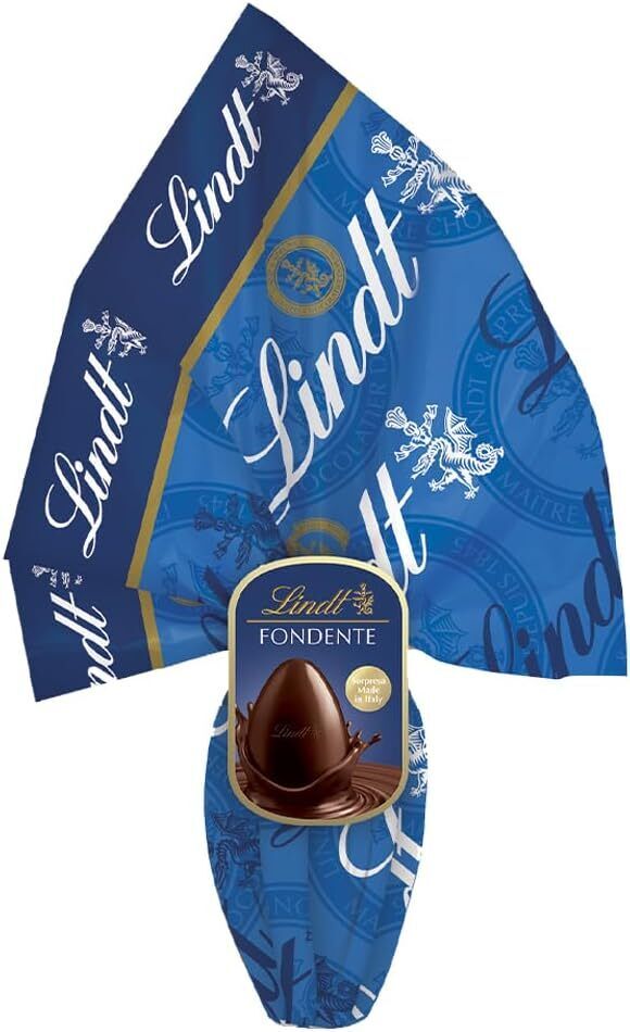 Lindt Uova di Cioccolato Fondente Pasqua, Uovo al Cioccolato Fondente con Sorp.