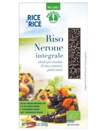 Rice&amp;Rice Riso Nerone Integrale Probios 500g