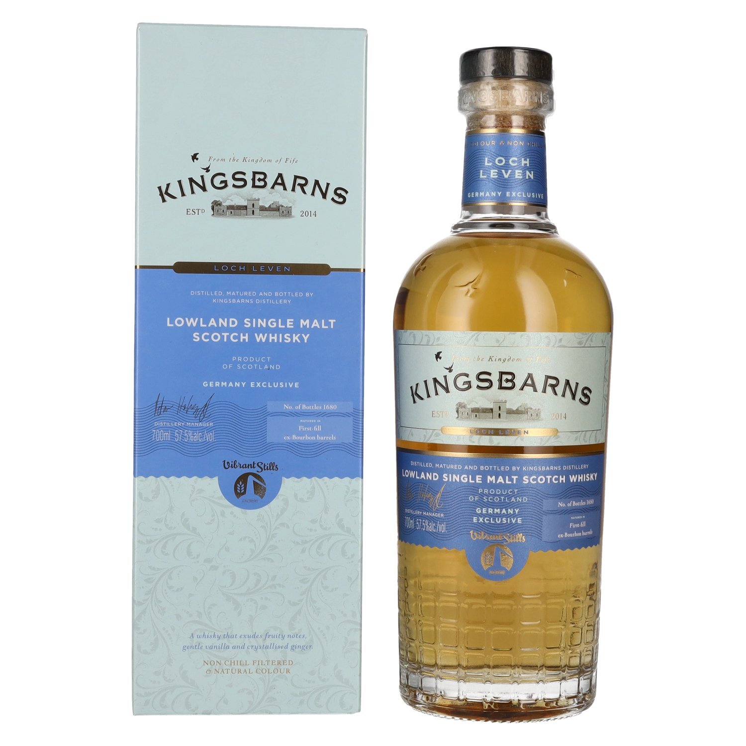 Kingsbarns LOCH LEVEN Lowland Single Malt Scotch Whisky