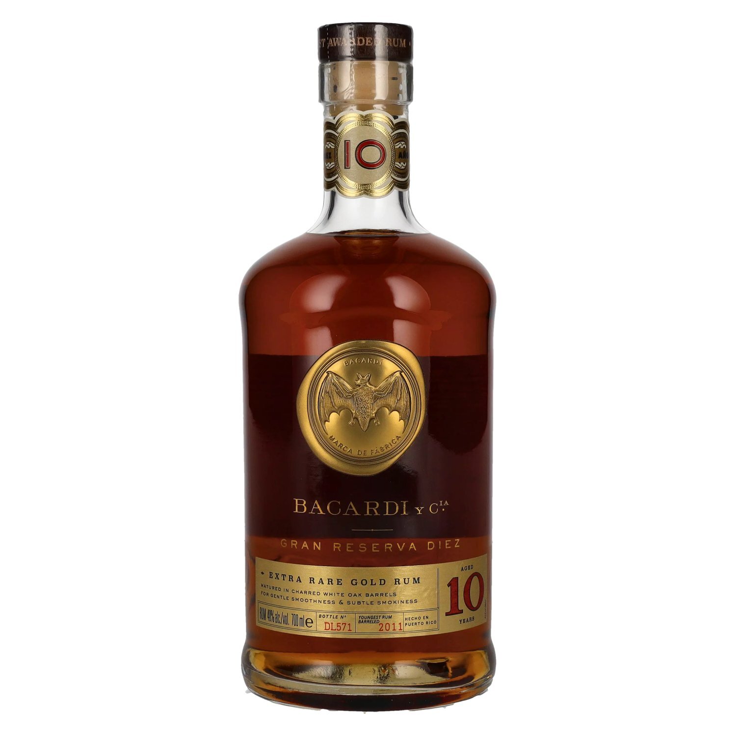 Bacardi 10 Años Gran Reserva Diez Extra Rare Gold Rum