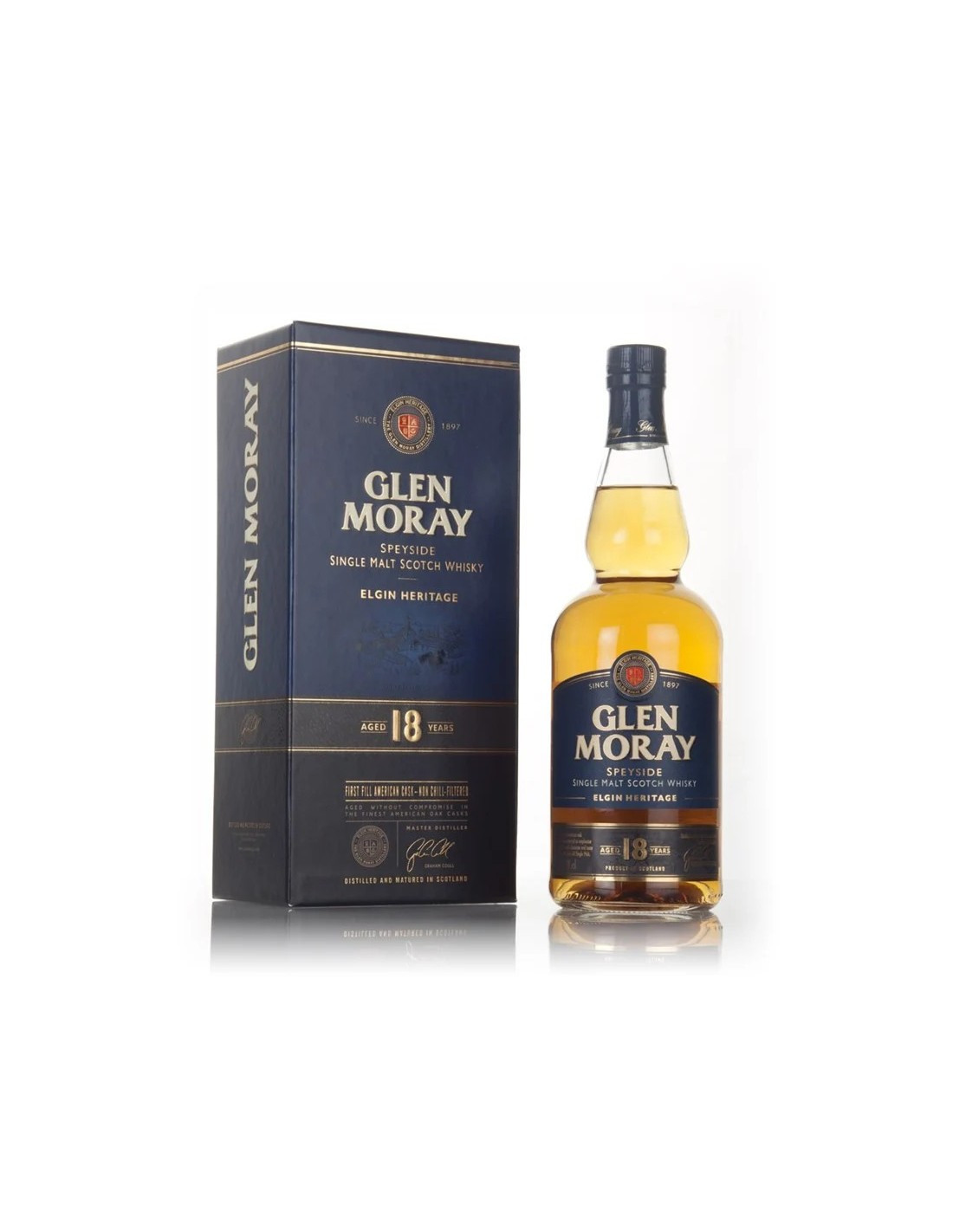 GLEN MORAY SHERRY CASK WHISKY 18 YO 40° CL 70