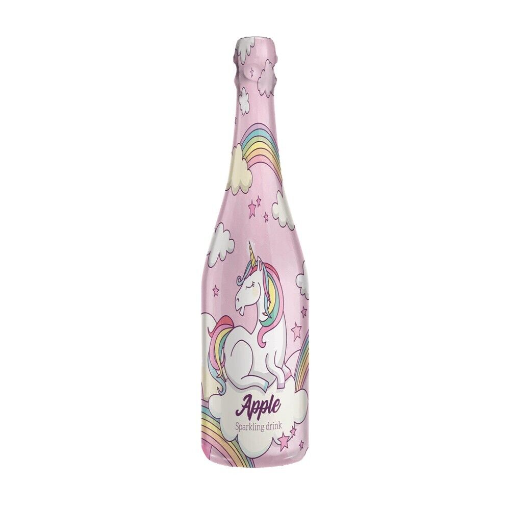 Party Drink Spumante Analcolico per Bambini Unicorni Gusto Mela 0,75L
