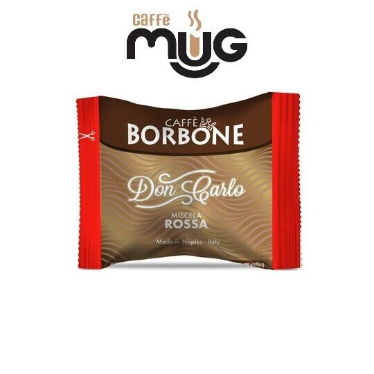 50 Capsule Cialda Caffè Borbone Don Carlo Red Rossa compatibili A Modo Mio