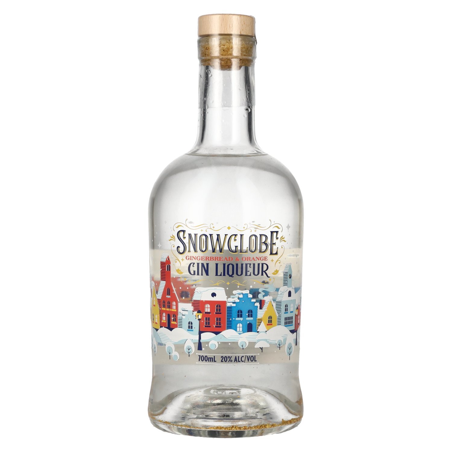 Snowglobe Orange & Gingerbread Gin Liqueur Light-Up