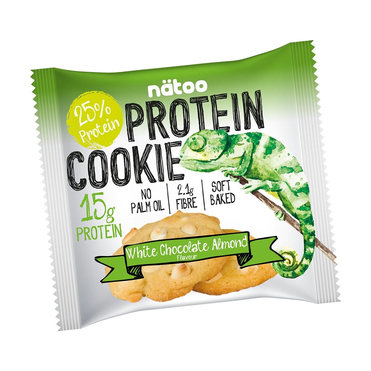 NATOO Protein Cookie WHITE CHOCOLATE ALMOND 1x60g