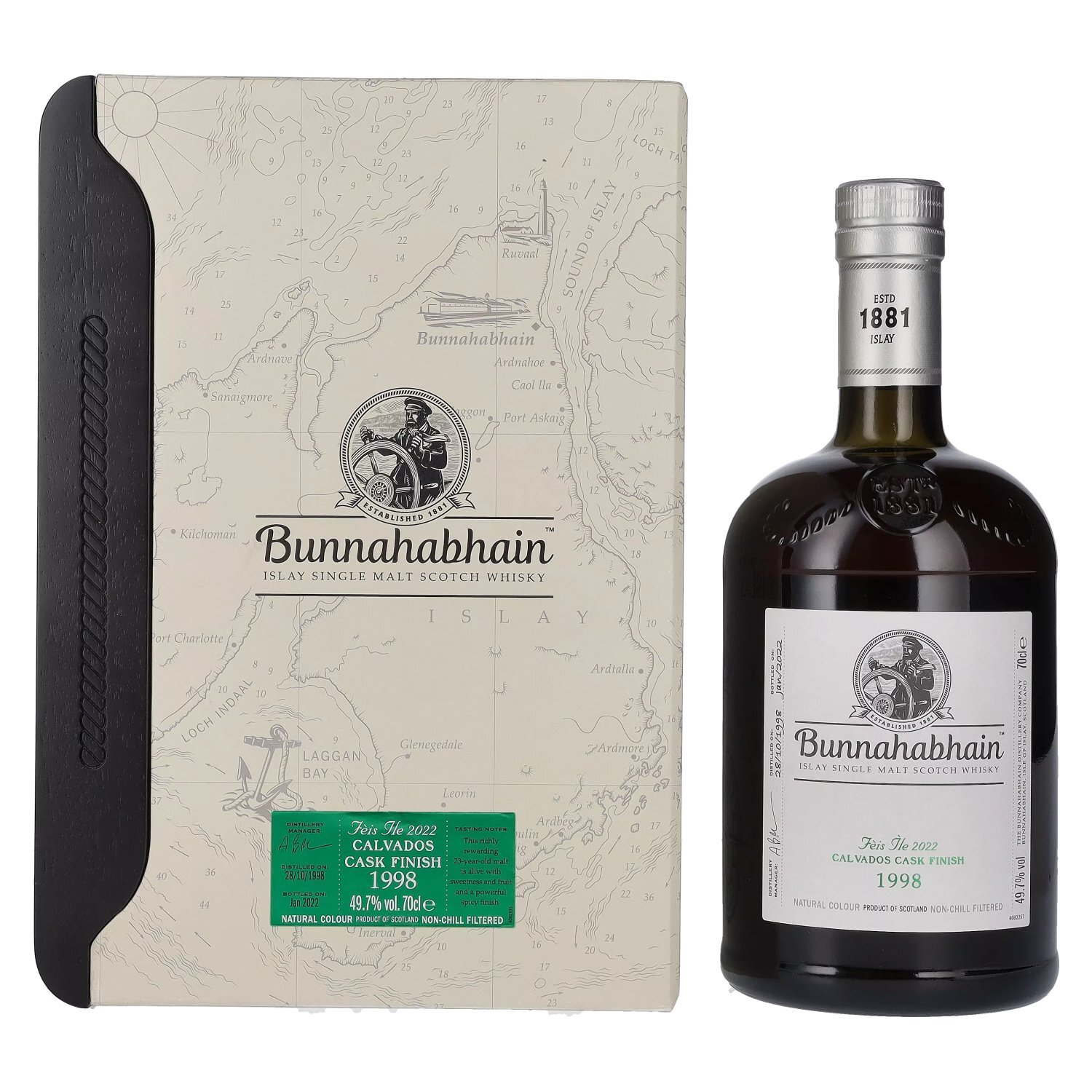 Bunnahabhain Fèis Ìle CALVADOS CASK FINISH 1998