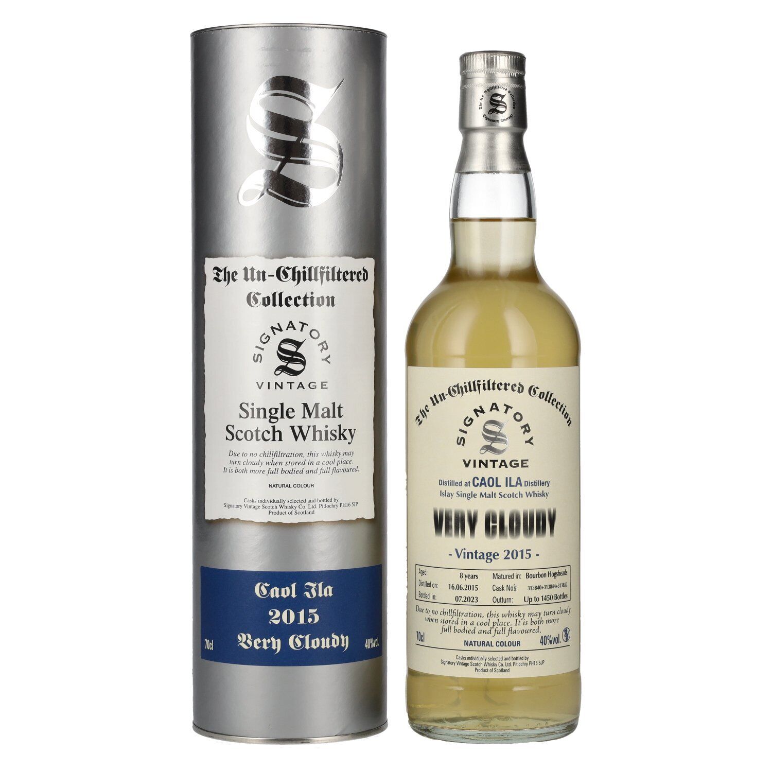 Signatory Vintage CAOL ILA VERY CLOUDY The Un-Chillfiltered 2015