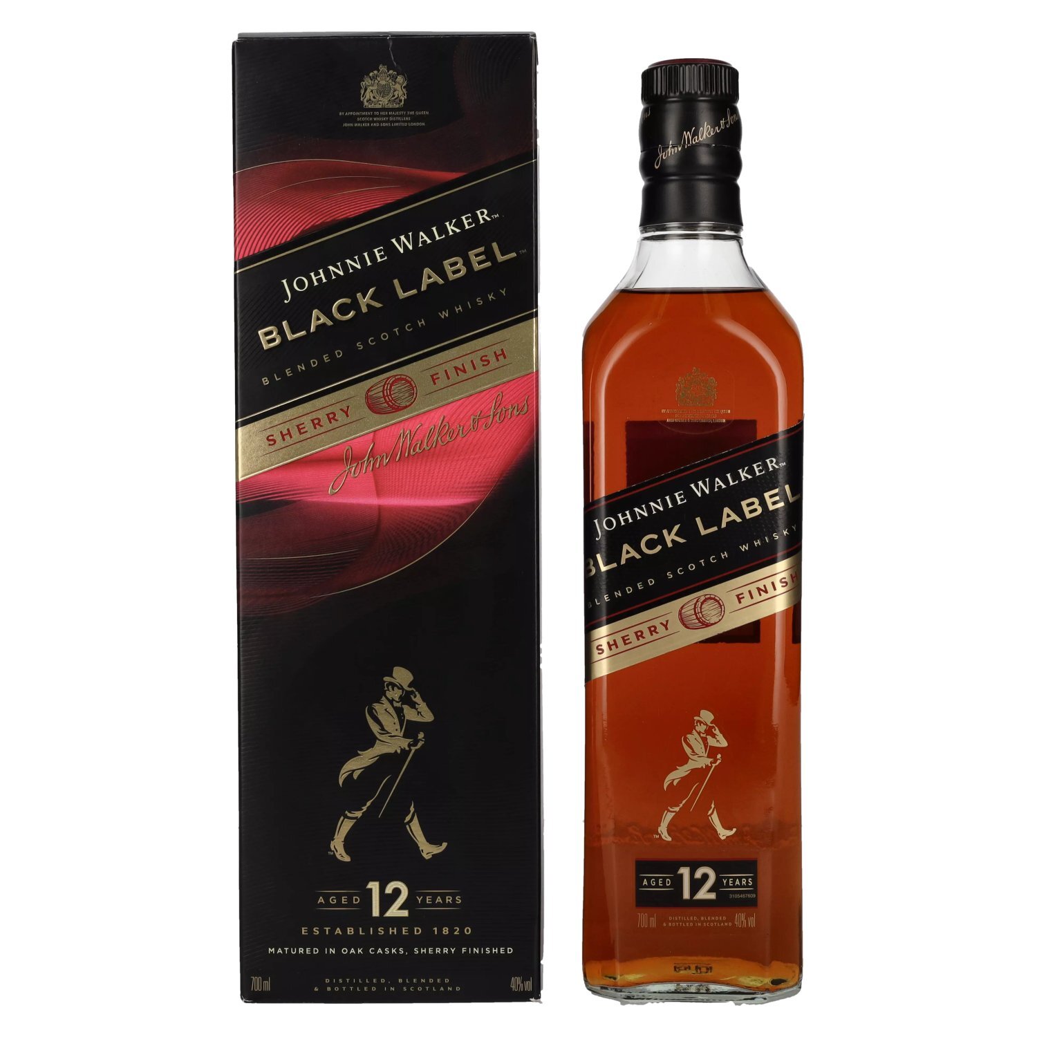 Johnnie Walker BLACK LABEL 12 Years Old SHERRY FINISH GB