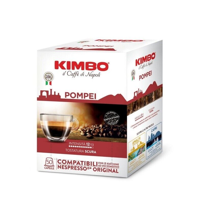 KIMBO 50 CAPSULE COMPATIBILI NESPRESSO MISCELA POMPEI