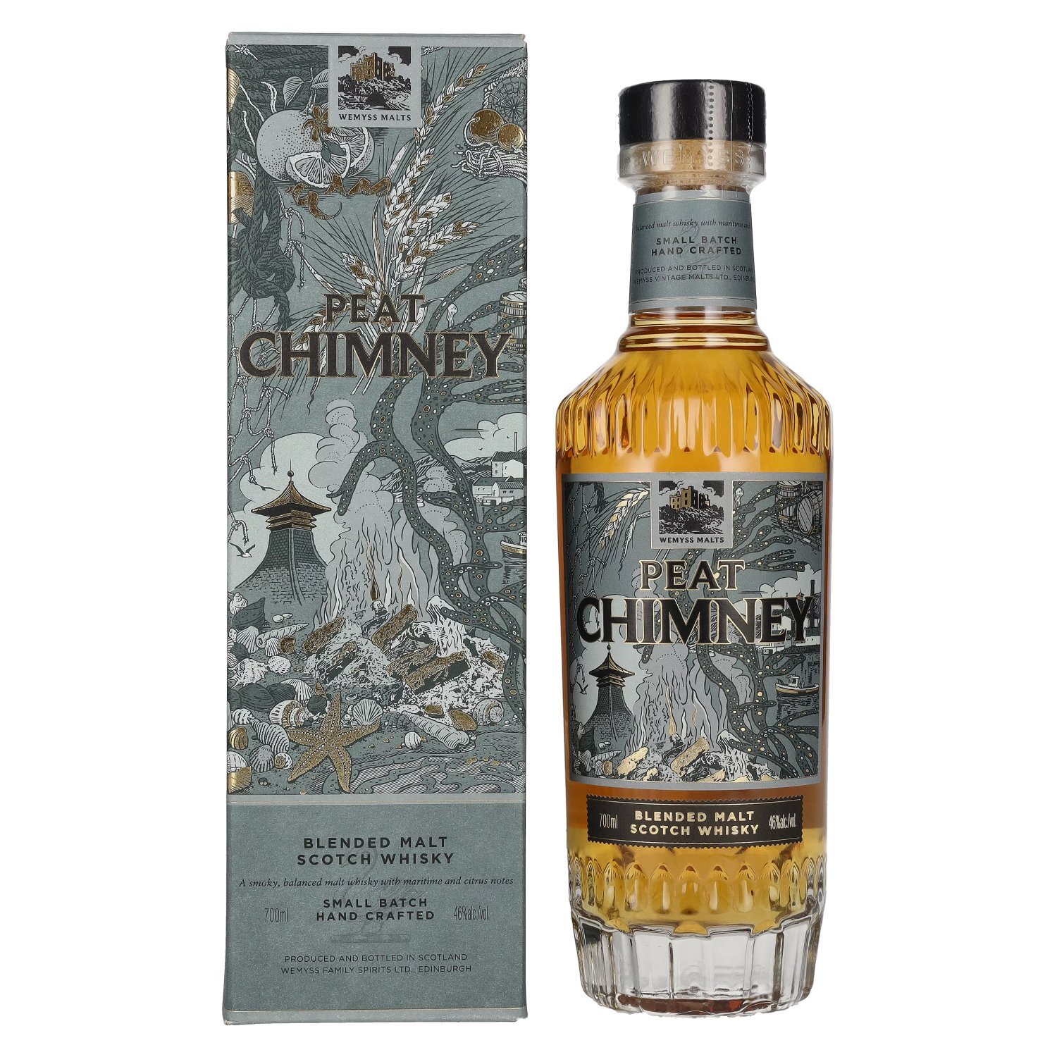 Wemyss Malts PEAT CHIMNEY Blended Malt Scotch Whisky 2020