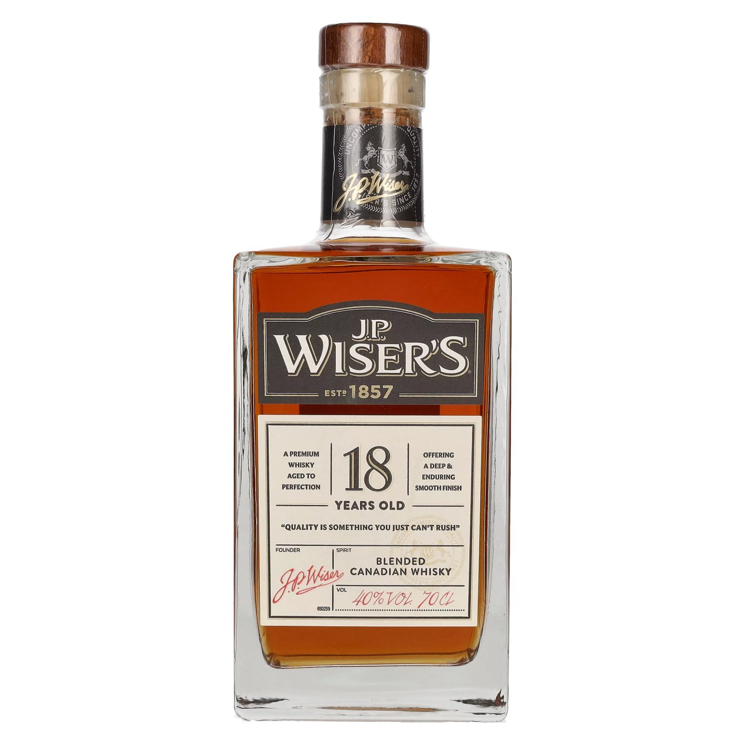 J.P. Wiser's 18 Years Old Blended Canadian Whisky