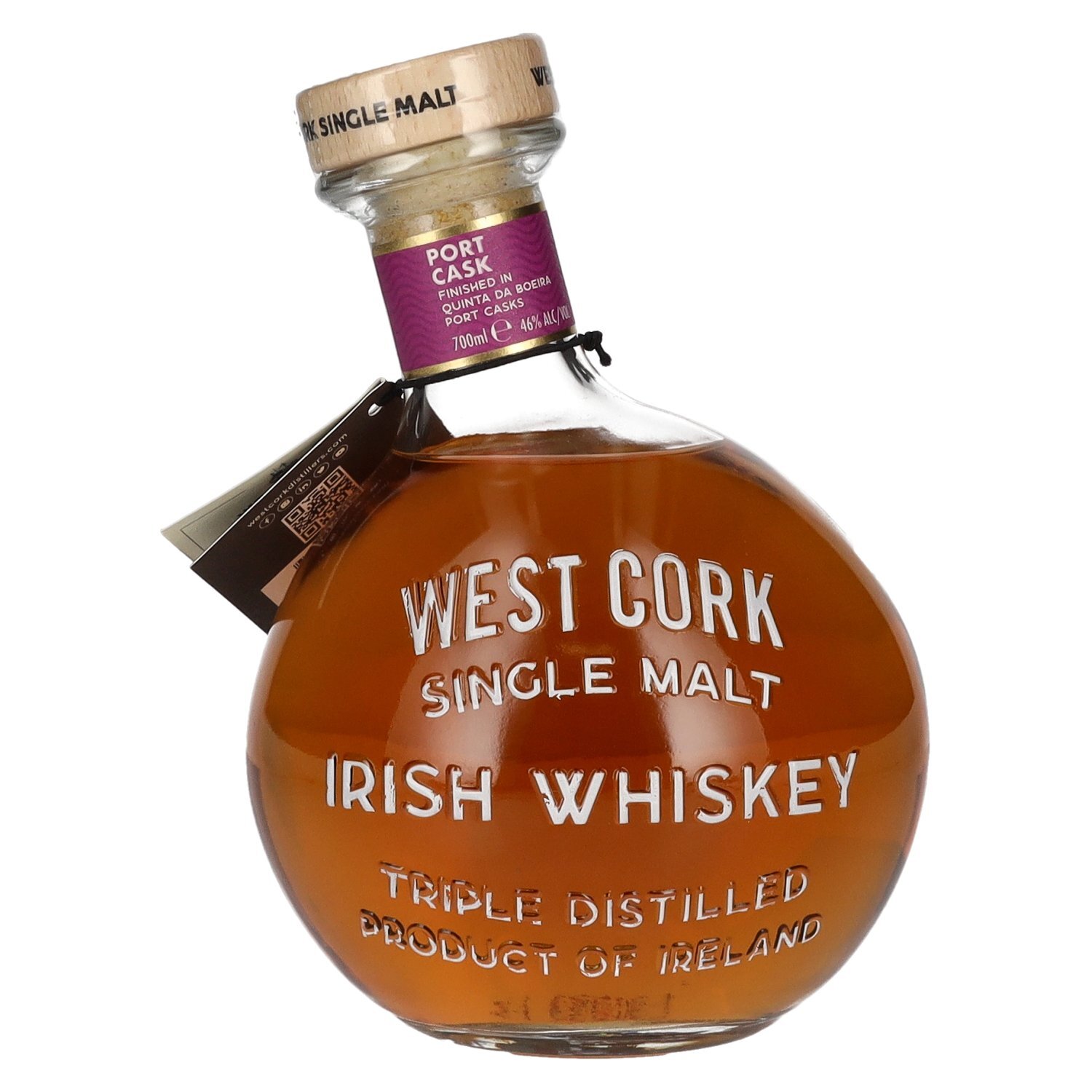 West Cork MARITIME Single Malt Irish Whiskey PORT CASK FINISHED