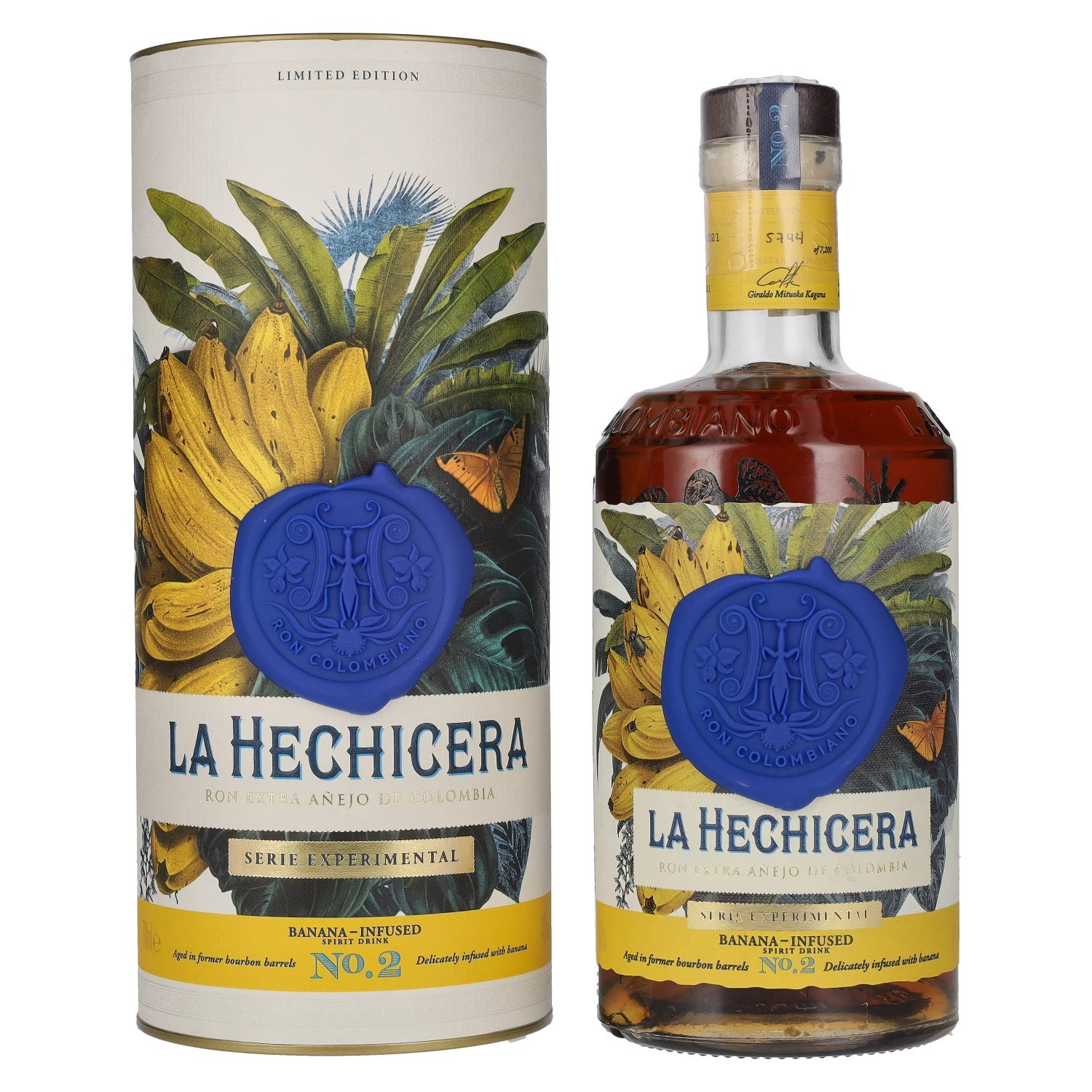La Hechicera Ron Extra Añejo de Colombia SERIE EXPERIMENTAL No. 2 BANANA-INFUSED
