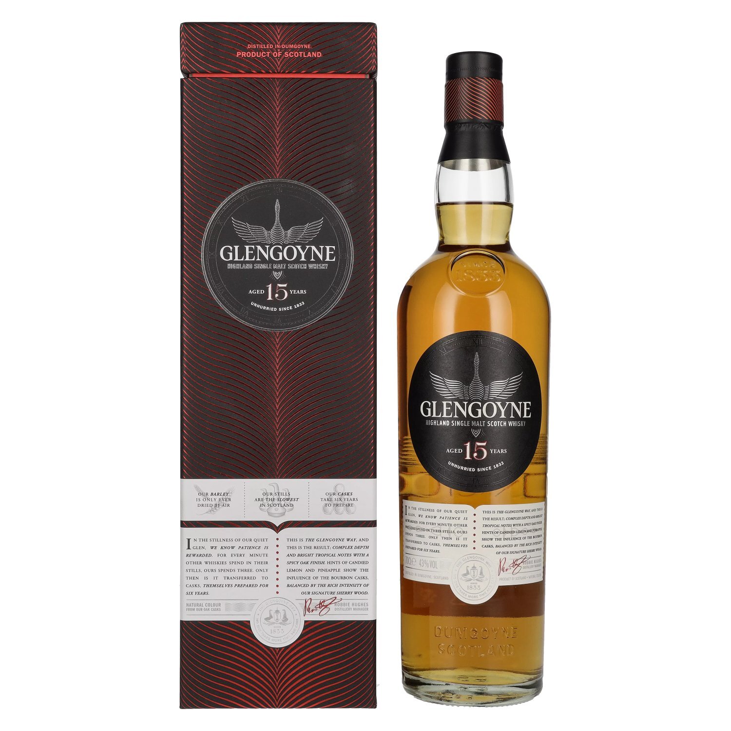 Glengoyne 15 Years Old Highland Single Malt Scotch Whisky