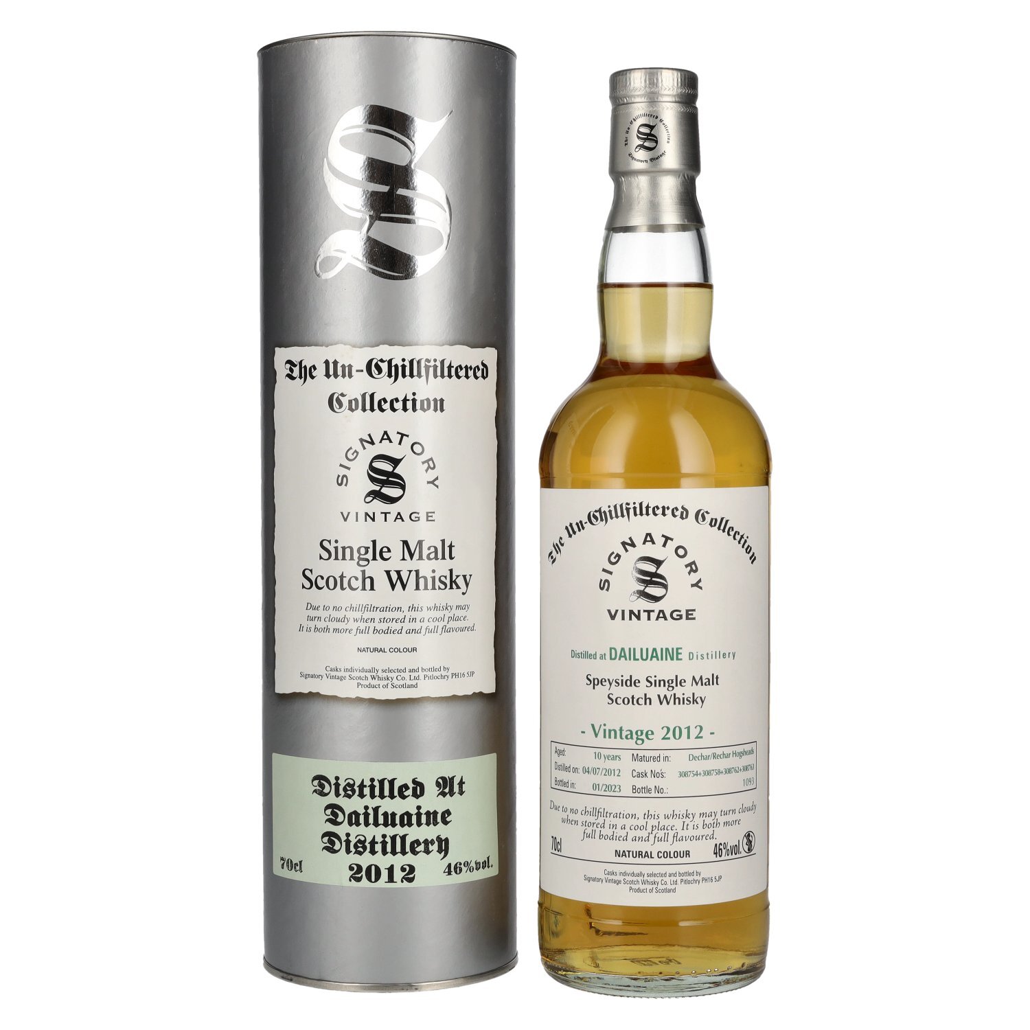 Signatory Vintage DAILUAINE 10 Years Old The Un-Chillfiltered 2012