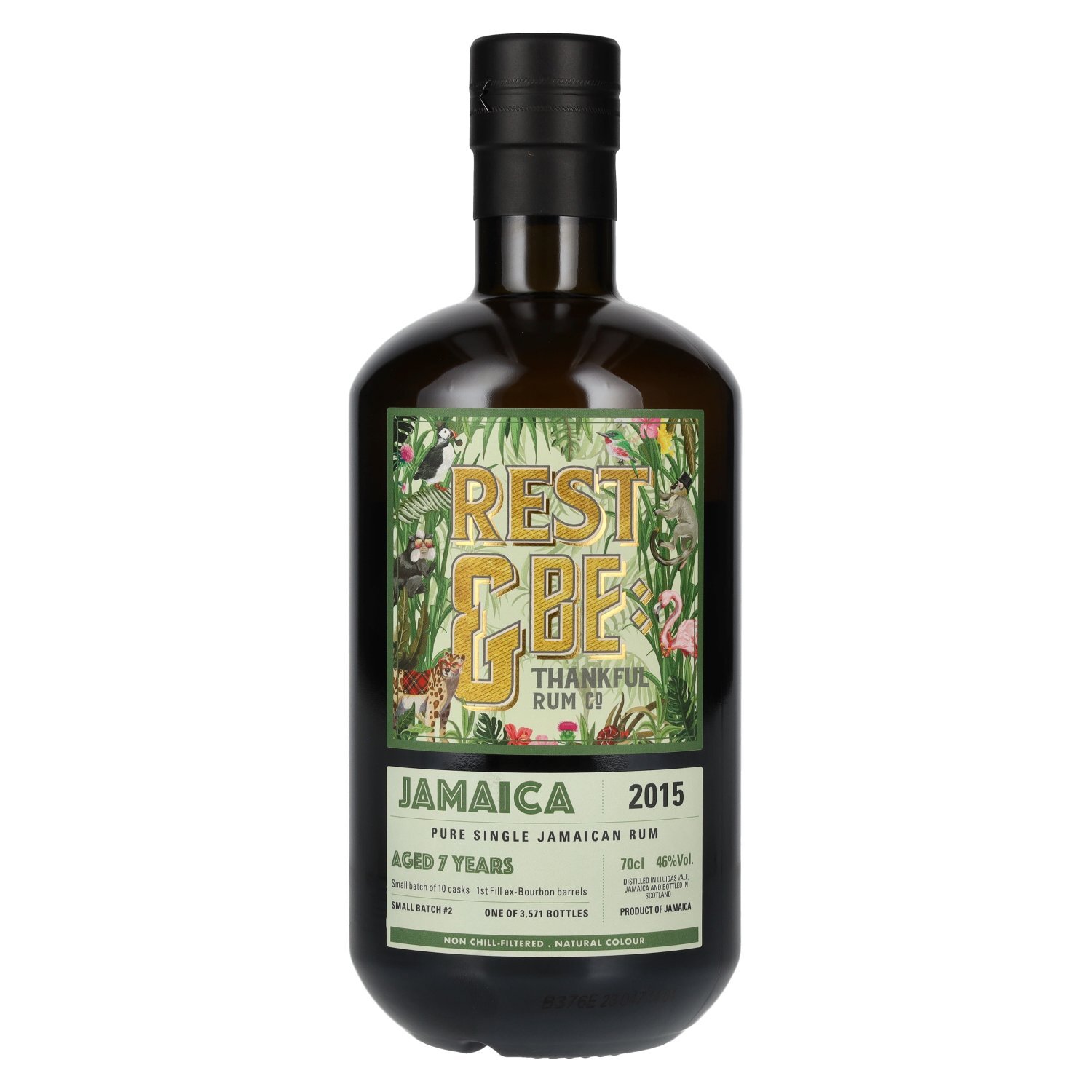 Rest & Be Thankful JAMAICA 7 Years Old Pure Single Jamaican Rum 2015 #2