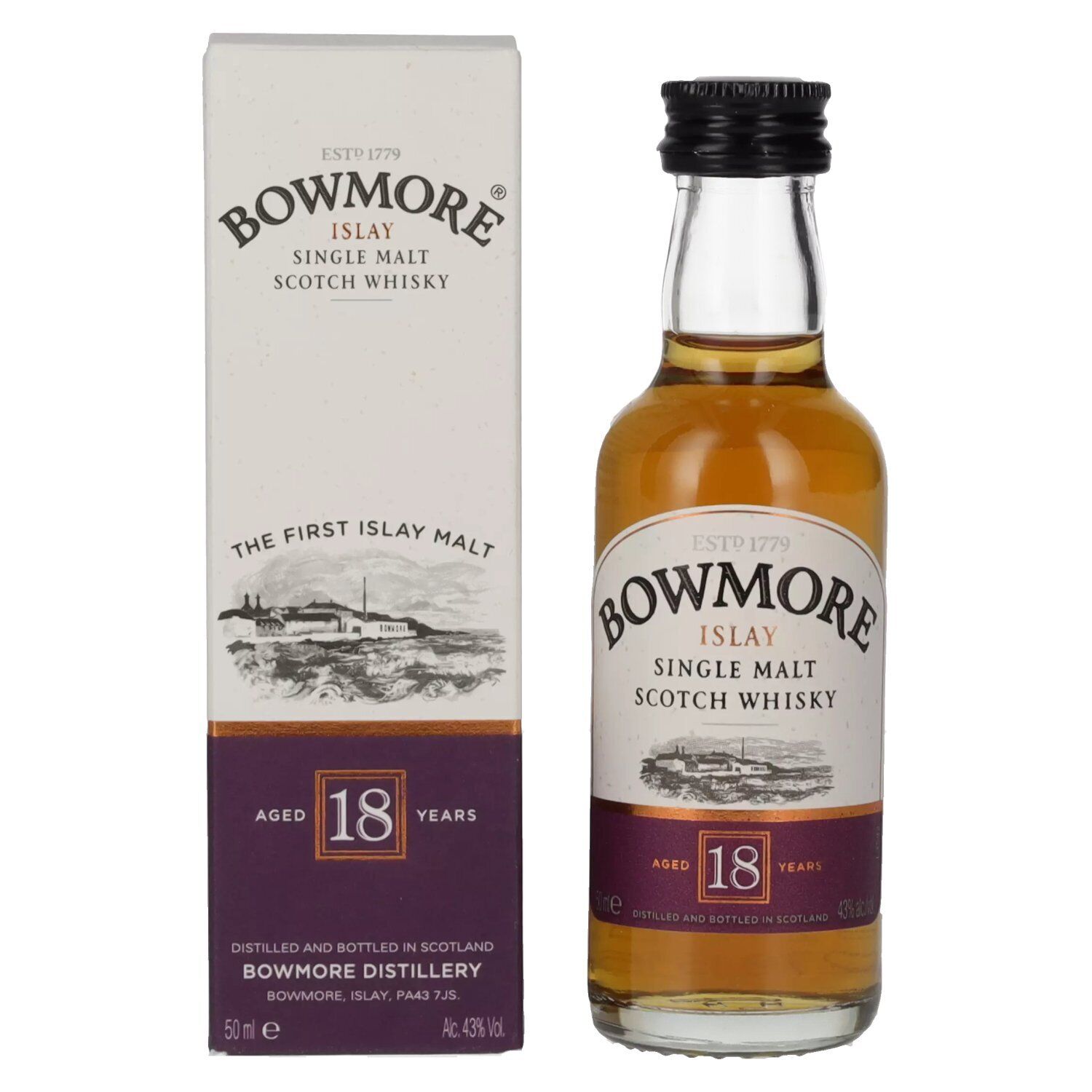 Bowmore 18 Years Old Islay Single Malt MINI