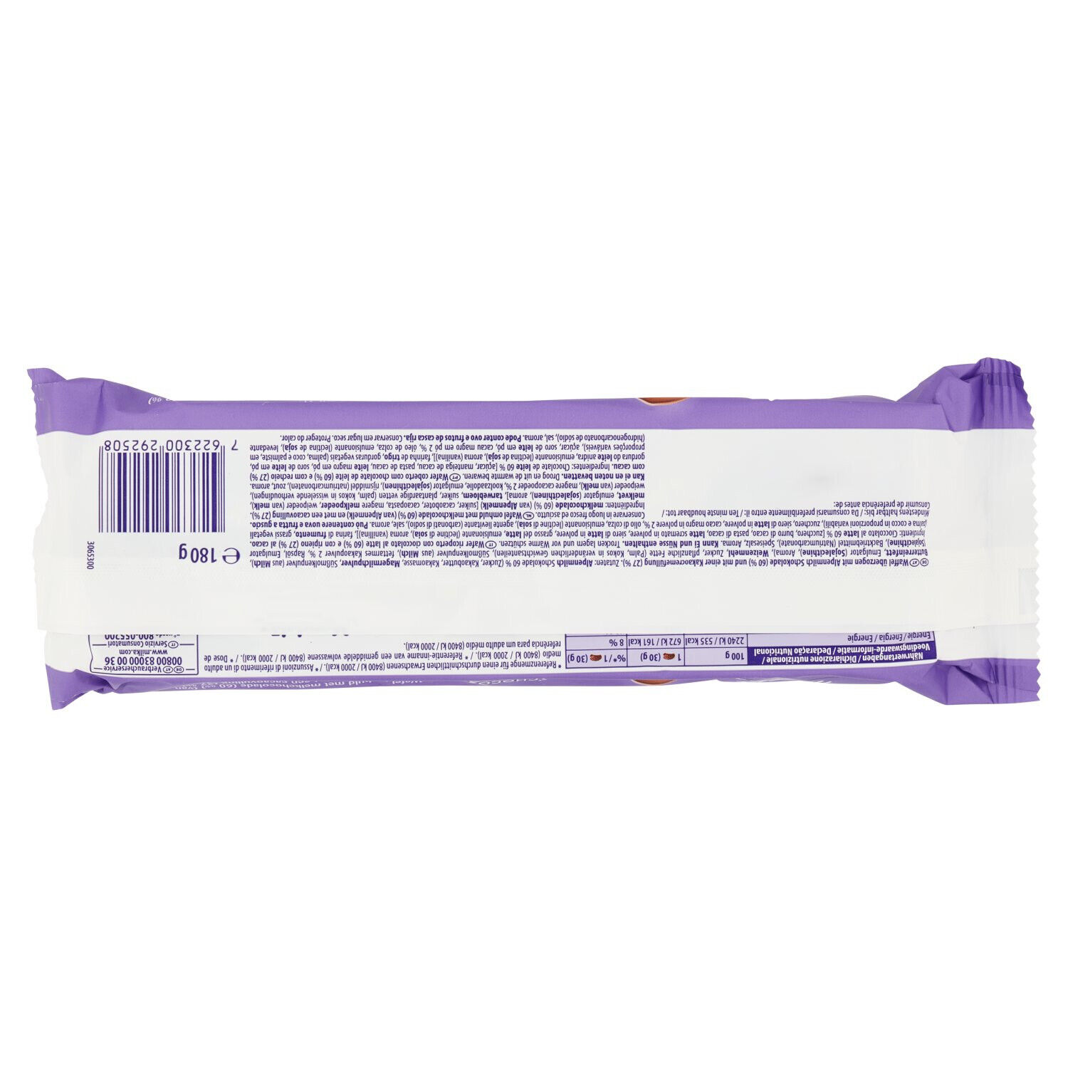 Milka Choco Wafer, merenda al cioccolato al latte - 180g